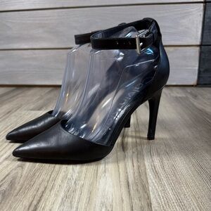 Calvin Klein Black Ankle Strap Heels